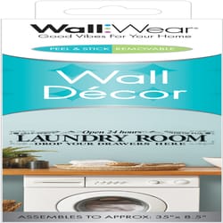 WallWear 1.5 in. H X 9.25 in. L Vinyl Wall Decor