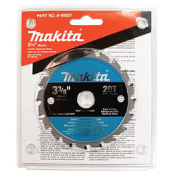 Makita 3-3/8 in. D X 15 mm N/A Carbide Tipped Circular Saw Blade 20 teeth 1 pk