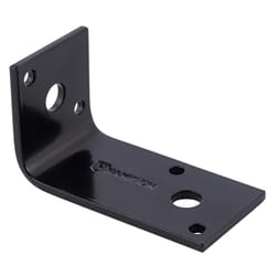 Hampton 1.5 in. H X 1.67 in. W X 1/8 in. D Black Steel Inside/Outside Corner Brace