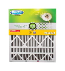 BestAir 20 in. W X 25 in. H X 4 in. D 8 MERV Pleated Air Filter 1 pk