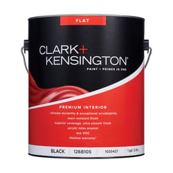 Clark+Kensington Flat Black Premium Paint Interior 1 gal