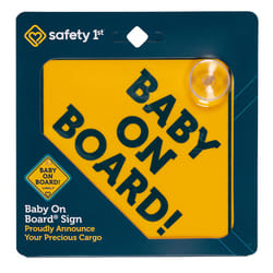 Safety 1st Yellow Plastic Baby On Board Magnet 1 pk Safety 1st Yellow Plastic Baby On Board Magnet 1 pk