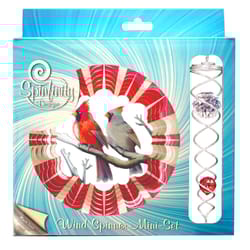 Spinfinity Designs Cardinals Mini Set Multi-color Stainless Steel 6.5 in. Outdoor Spinner