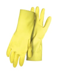Boss Unisex Indoor/Outdoor Flock Lined Chemical Gloves Yellow XL 1 pair