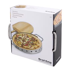 Broil King Imperial Stainless Steel Silver Pizza Stone Grill Set 1