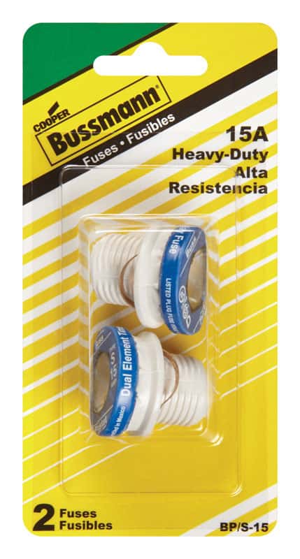 Cooper Bussmann 3-Pack 15-Amp Time Delay Plug Fuse in the Fuses