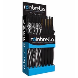 Rainbrella Black/White 60 in. D Golf Umbrella