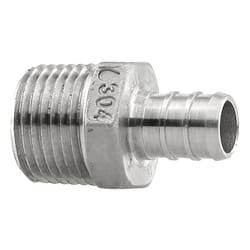 Boshart Industries 1/2 in. PEX X 1/2 in. D MPT Stainless Steel Adapter