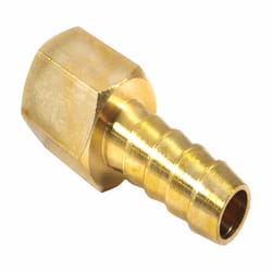 Forney Brass Air Hose End 1/4 in. Hose Barb X 3/8 in. Female 1 pc