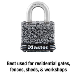 Master Lock 380D 1-5/16 in. H X 1 in. W X 1-9/16 in. L Steel Double Locking Padlock