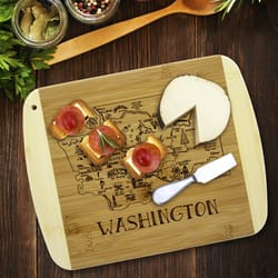 Totally Bamboo A Slice of Life 11 in. L X 8.75 in. W X 0.5 in. Bamboo Cutting Board