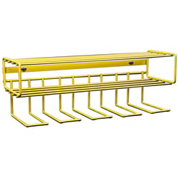 C2M 7.75 in. H X 21.5 in. W X 7.5 in. D Yellow Steel Wall Mount Tool Holder