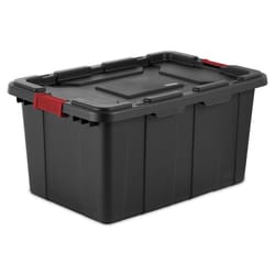 Sterilite 27 gal Black Storage Tote 15.25 in. H X 20.625 in. W X 30.5 in. D Stackable