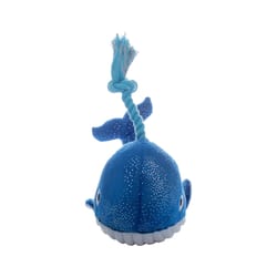 Pet Shop by Fringe Studio Blue/White Plush Whale Hello There Dog Toy 1 pk