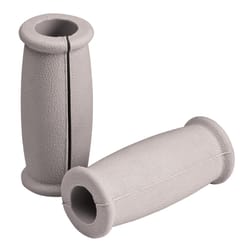 Carex Gray Crutch Handgrips Rubber/Stainless Steel 1.5 in. H X 1.5 in. L
