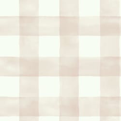 Magnolia Home by Joanna Gaines Premium Peel & Stick .014 in. H X 240 in. L Watercolor Check Pink Vin