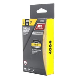 Ace  5 in. L x 5 in. W x 1 in.  400 Grit Angled  Sanding Sponge 
