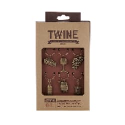 TWINE Gold Zinc Wine Charms