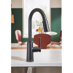 Moen Nori One Handle Matte Black Kitchen Faucet