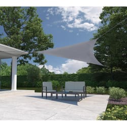 Coolaroo Polyethylene Triangle Shade Sail Canopy 10 ft. H X 10 ft. W X 10 ft. L