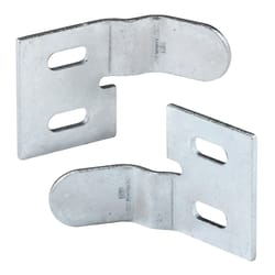 Prime-Line 0.56 in. D X 2.5 in. L Zinc-Plated Silver Steel Bi-Fold Door Aligner 2 pc