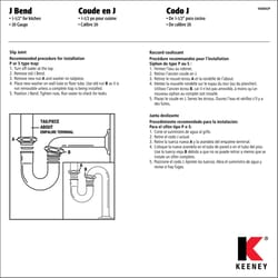 Keeney 1.5 in. D Brass J-Bend