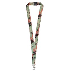 Lucky Line 3/4 in. D Nylon Black/Green Lanyard