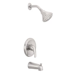 OakBrook Coastal 1-Handle Brushed Nickel Tub and Shower Faucet