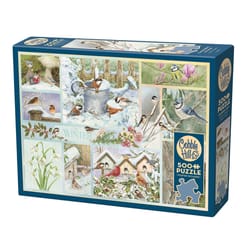 Cobble Hill Garden Birds in Winter Jigsaw Puzzle Multicolored 500 pc