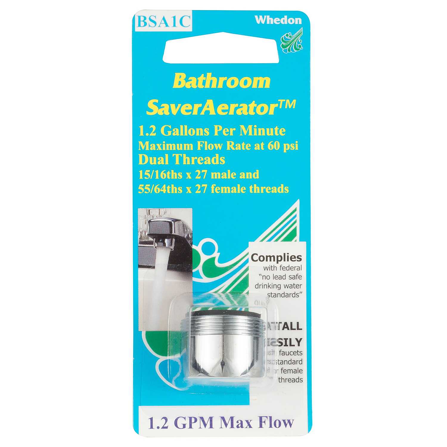 Whedon Saveraerator Chrome Plated Silver 55 64 X 27 In X 15 16 X