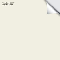 Benjamin Moore White Dove Peel & Stick Color Sample OC-17