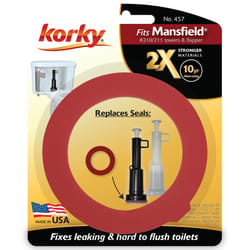 Korky 2X Flush Valve Seal Red Rubber For Mansfield