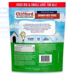 Clifford the Big Red Dog Beef Sticks Grain Free Treats For Dogs 3.1 oz 1 pk