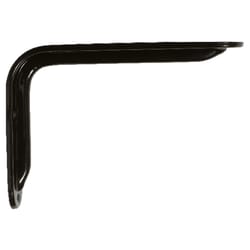 Knape & Vogt John Sterling Black Steel Decorative Bracket 12 Ga. 8 in. L 125 lb