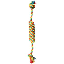 Chomper Multicolored Rope/Rubber Rope Dog Tug Toy Large 1 pk