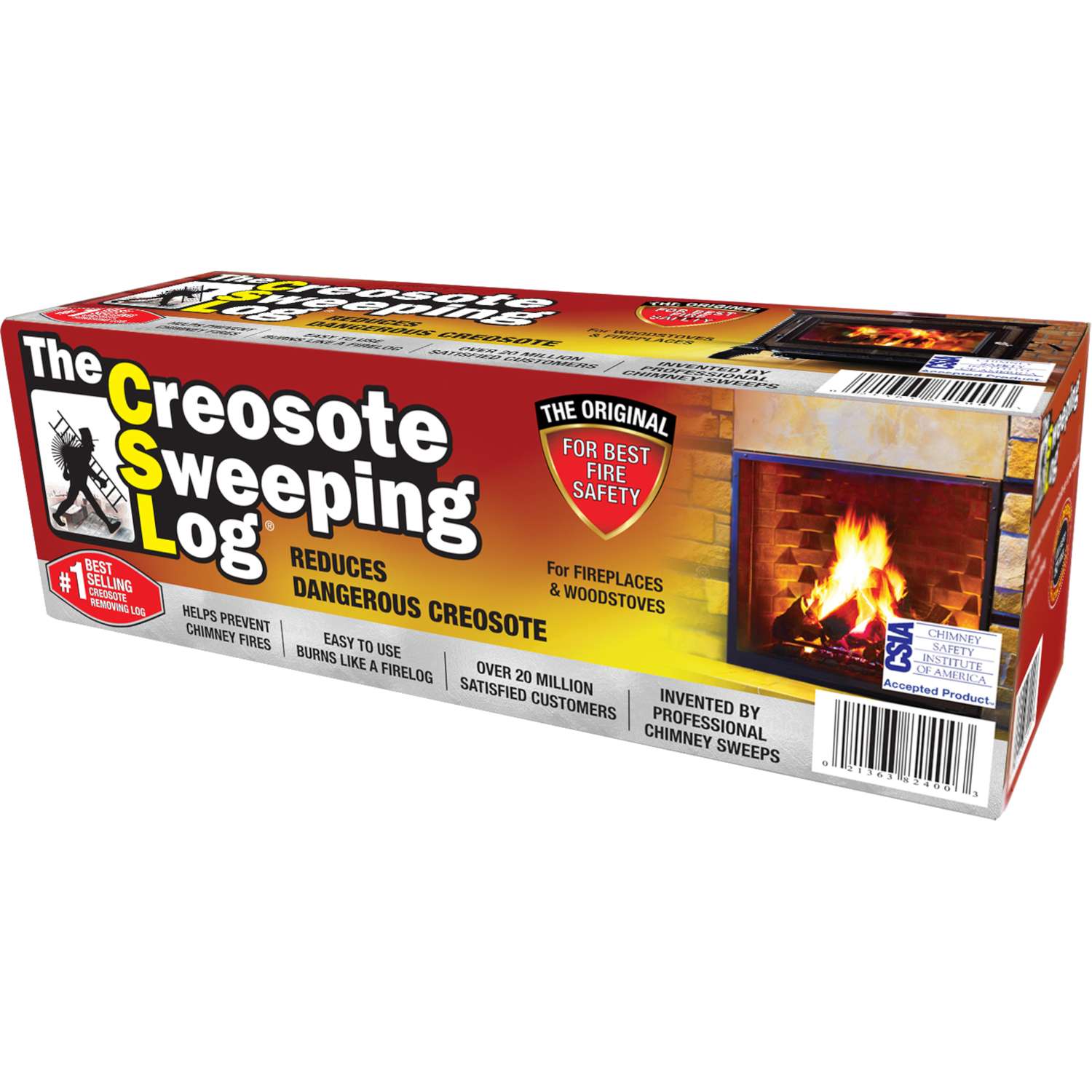CSL Creosote Sweeping Fire Log 2 hr 1 pk - Ace Hardware