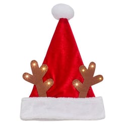 Dyno 17 in. Light-Up Antlers Santa Hat 1 pk