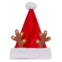 Dyno 17 in. Light-Up Antlers Santa Hat 1 pk