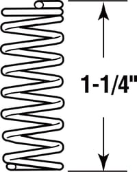 Prime-Line 1-1/4 in. L X 13/32 in. D Compression Spring 2 pk