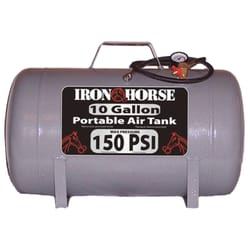Iron Horse 10 gal Horizontal Portable Air Compressor Tank 150 psi