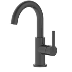 OakBrook Alexis Matte Black Modern Single-Handle Bathroom Sink Faucet 4 in.