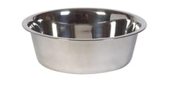 Hilo Silver Plain Stainless Steel 3 qt Pet Dish For Dogs