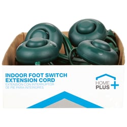 Home Plus Indoor 6 ft. L Green Extension Cord with Switch 18/2