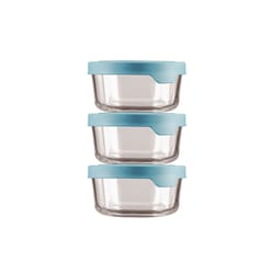 Anchor Hocking TrueSeal 4 cups Clear Food Storage Container Set 3 pk