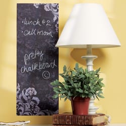 Wallies 9 in. W X 25 in. L Frilly Chalkboard Peel and Stick Wall Decal