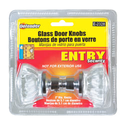 Prime-Line Fluted Brushed Chrome Entry Knobs 1-3/4 in.