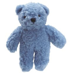 Zanies Blue Fleece Berber Bear Squeaky Dog Toy Large