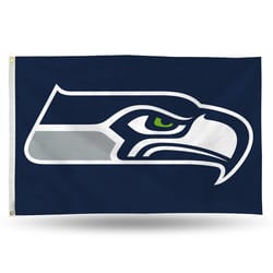 Rico Seattle Seahawks Flag 0.125 in. H X 3 ft. W X 5 ft. L