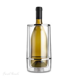 Final Touch 51 oz Clear Acrylic Double-Wall Wine Chiller