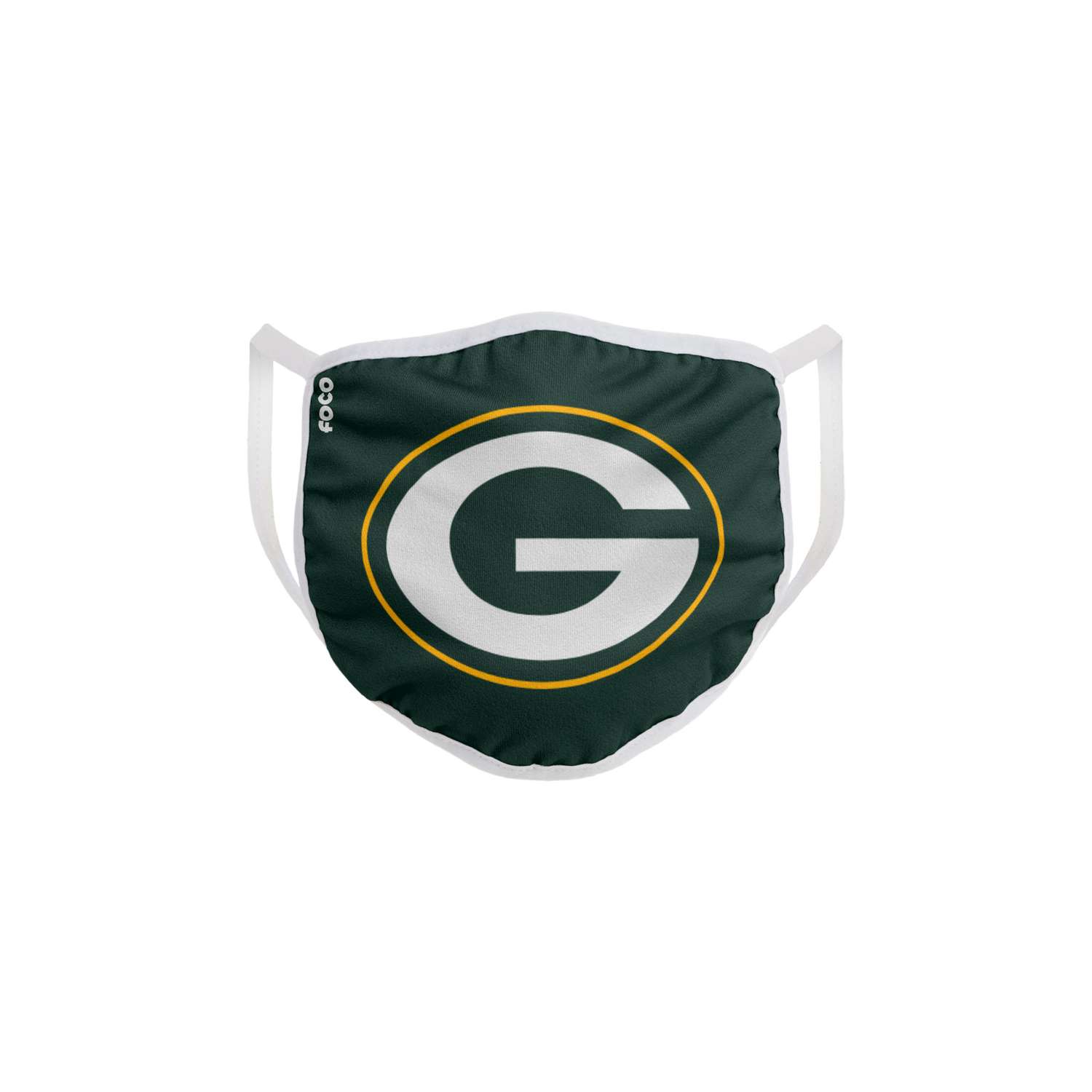 FOCO Household Multi-Purpose Green Bay Packers Face Mask Multicolored 1 pk  - Ace Hardware